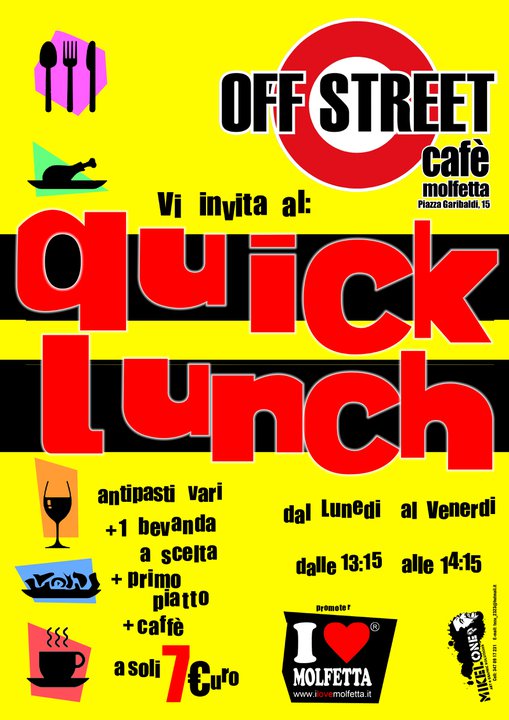 Il Quick Lunch dellOff Street cafè